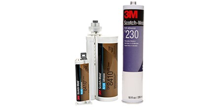 Image of different types of 3M™ Scotch-Weld™ Structural Adhesives
