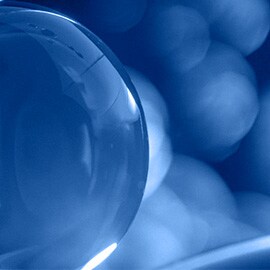 Una Microesfera de Vidrio 3M™ vista de cerca.