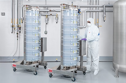 Biopharmaceutical production with 3M Harvest RC