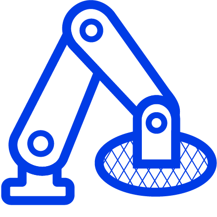 Ícono de automatización industrial.
