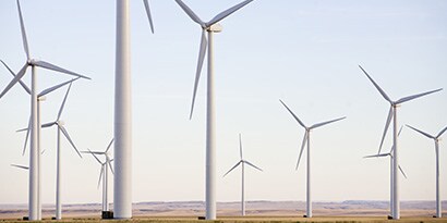 energía con turbinas eólicas
