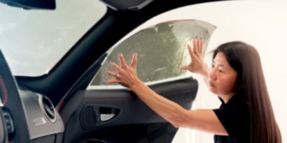 Aplicación de Película para Vidrios Automotrices.

