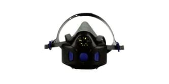 Imagen del respirador reutilizable de media máscara con cierre rápido y comodidad resistente de 3M.
