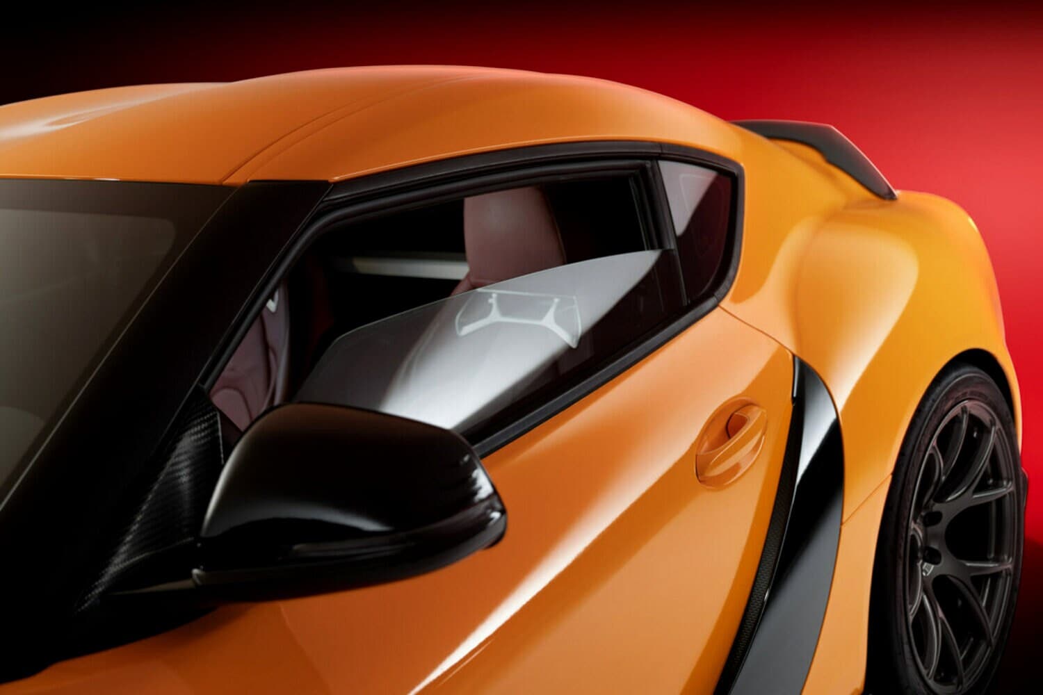 Coche naranja.