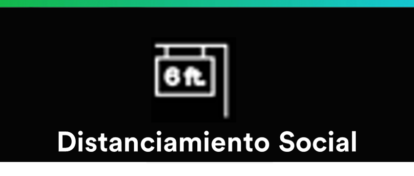 Icono para Distanciamiento Social.
