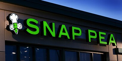 Snap Pea Company Sign
